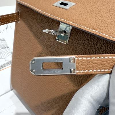 wholesale quality hermes kelly 25 togo retourn gold phw
